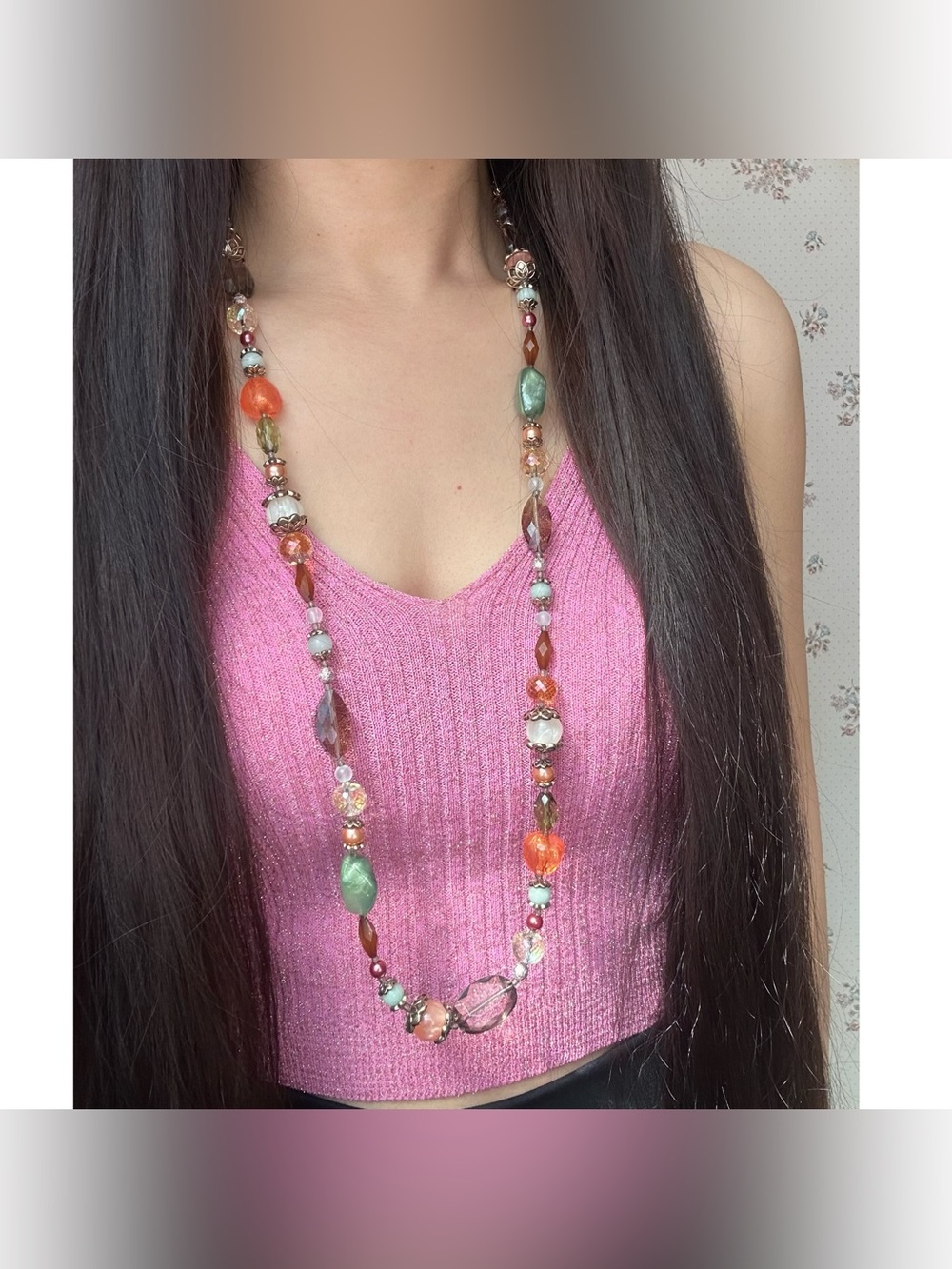 Premier Designs "Shades of Chic" Multiple materials and colors Necklace
